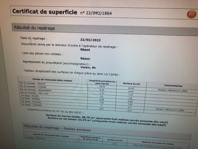 Vente Maison  3 pices - 49m 94600 Choisy-le-roi